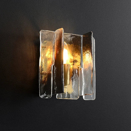 Applique murale nordique en verre et cuivre au design élégant — LZ4X9T2