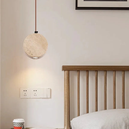 Suspension japonaise en pierre style wabi-sabi pour intérieur — LZ4G7Q2