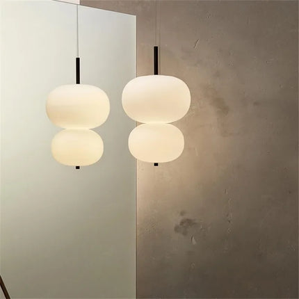 Lustre suspension LED en verre style nordique pour décoration — LZ4X9P