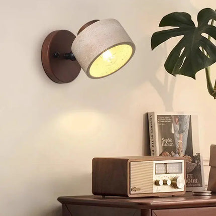 Applique murale LED rotative en pierre de grotte décorative — LZ4X9T1