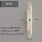 B Chromé L98x15cm / Blanc froid (5 500-7 000 K).