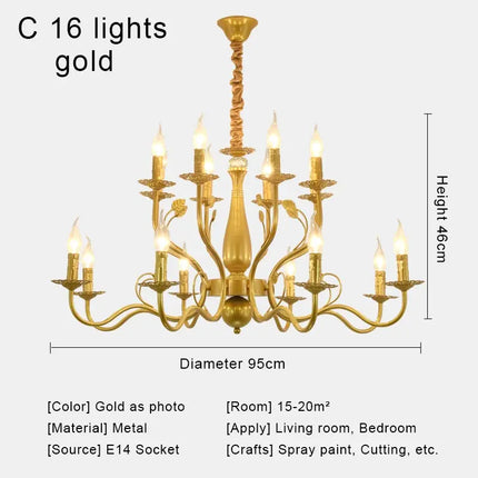 Lustre suspension rétro en tissu pour décoration campagne — LZ4M9X