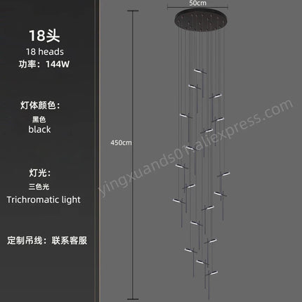 Lustre suspendu LED design créatif en acrylique 2023 — LZ4X9Q2