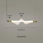 Or blanc H / L98cm / Lumière chaude