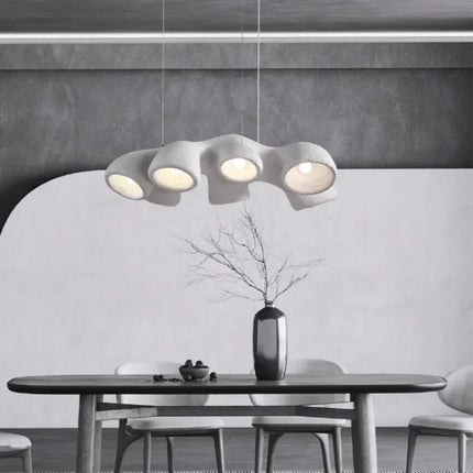 Lustre LED style wabi-sabi japonais pour villa et duplex — LZ4X9P