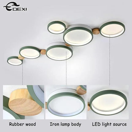Lustre LED nordique pour salon, café, balcon et vestiaire — LZ4X9T2