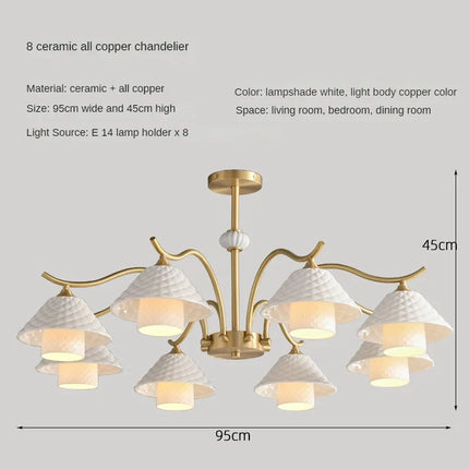 Lampe de bureau design en céramique et cuivre à angle réglable — LZ4X9P