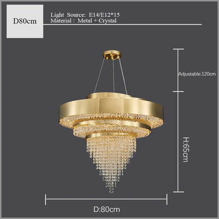 Lustre en cristal au design moderne pour décoration élégante — LZ4X9Q