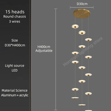 Lustre LED moderne pour éclairage intérieur élégant — LZ4X9P2
