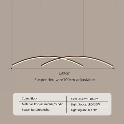 Suspension LED moderne pour intérieur au design élégant — LZ4X9T