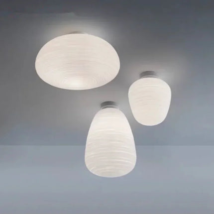 Suspension LED en verre au design japonais moderne pour intérieur élégant — LZ4X9Q