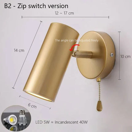 Applique murale LED nordique avec éclairage réglable — LZ4G7XQ