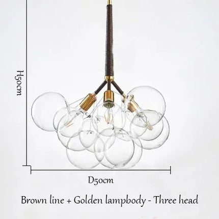 Lustre lumineux en verre pour décoration intérieure — LZ4X9P