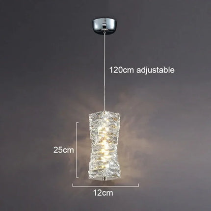 Applique murale carrée en cristal au design moderne et épuré — LZ4X9JQ