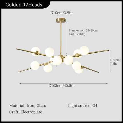 Suspension LED nordique pour décoration intérieure moderne — LZ4X9Q2M