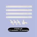4pcs White 0.5M Rail / No GU10 Bulb / CHINA