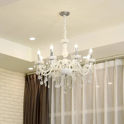 Lustre suspension tube incurvé en verre style nordique cristal — LZ4X7Q9