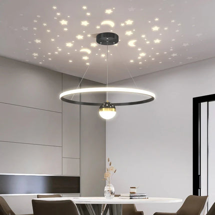 Suspension ronde LED pour décoration moderne — LZ4X9P2