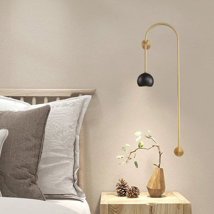 Applique murale en cuivre et laiton au design minimaliste — LZ4X9P2