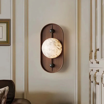 Applique murale LED rétro en marbre pour décoration moderne — LZ4T9XQ