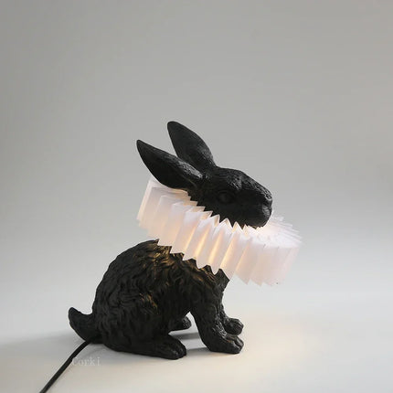 Lampe de chevet décorative en résine forme lapin style nordique — LZ4X9P2Q