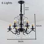 6 lumières / Pas d'ampoules