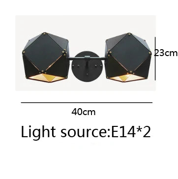 Suspension LED cube au style art déco universel — LZ4X9P