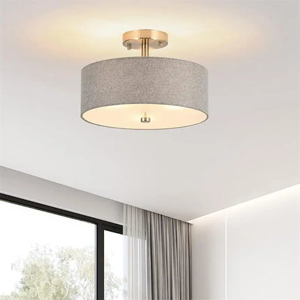 Plafonnier vintage en tissu pour une ambiance chaleureuse — LZ4X9P2
