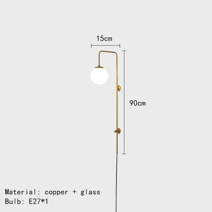 Applique murale en laiton au design moderne et élégant — LZ4X9T1