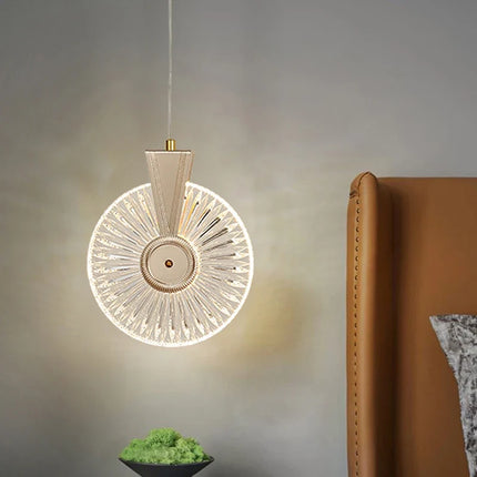 Lustre ovale en cristal avec éclairage LED nordique — LZ4P9X