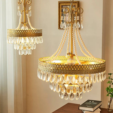 Lustre LED en cristal forme goutte d'eau pour intérieur moderne — LZ4Q7N2