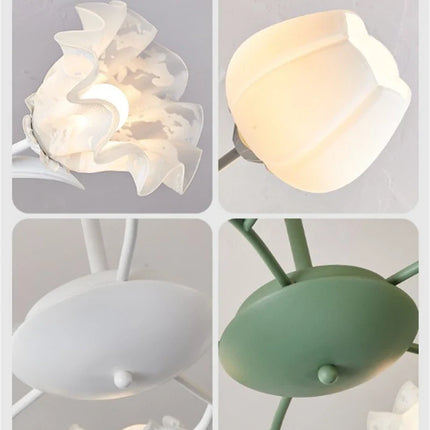 Lustre suspension en forme de fleur pour décoration intérieure élégante — LZ4X9T