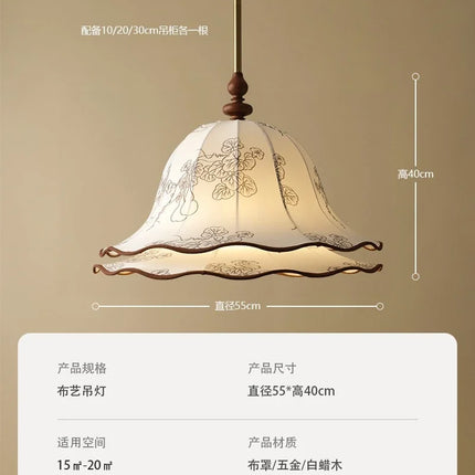 Suspension en tissu style médiéval pour ambiance chaleureuse — LZ4X9P2Q