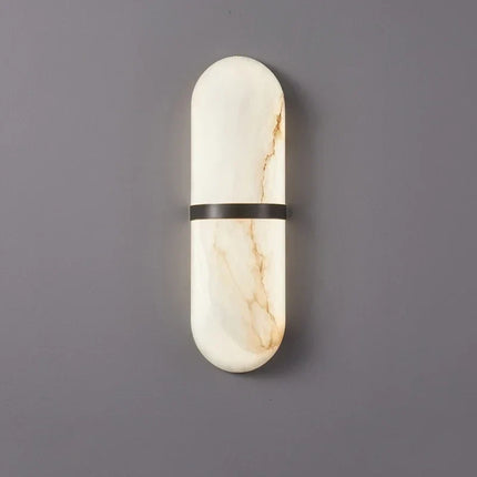 Applique murale LED semi-cylindrique effet marbre pour salon et salle de bain — LZ4P9XQ