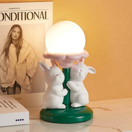 Lampe de bureau kawaii lapin mignon décoration princesse cadeau luxe — LZ4P9X