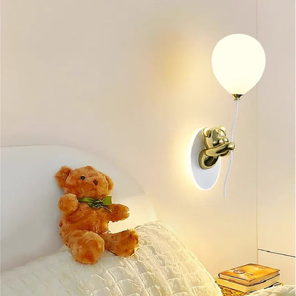 Applique murale LED ours doré en verre pour chambre enfant — LZ4X9T1