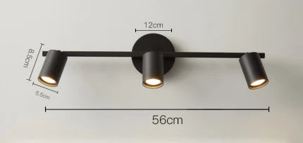 Applique murale LED à 3 têtes pour éclairage intérieur polyvalent — LZ4X9Q7