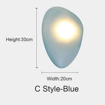 Applique murale LED galet coloré décorative — LZ4X9P