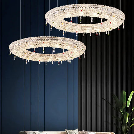 suspension luxe cristal bateau éclairage design moderne décoratif