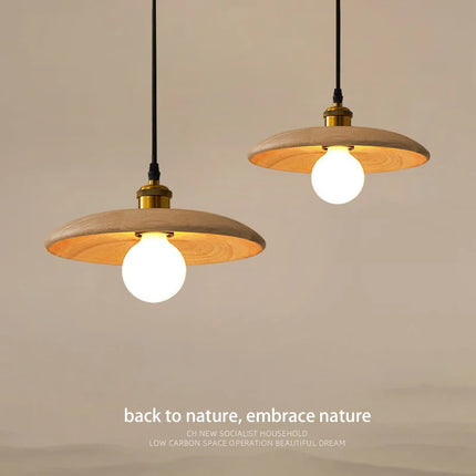 Suspension minimaliste en bois massif design moderne — LZ4X9J