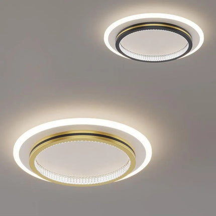 Plafonnier LED moderne avec télécommande pour salon et couloir — LZQ7X2F