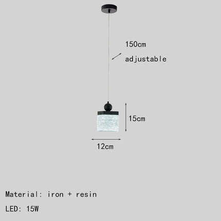 Lustre LED ajustable en résine et métal — LZ4G7Q2