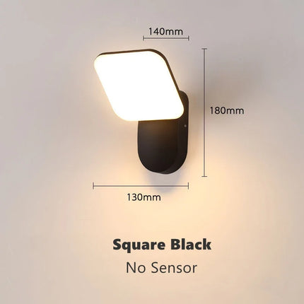 Applique murale extérieure LED étanche avec détecteur de mouvement — LZ4X9T2