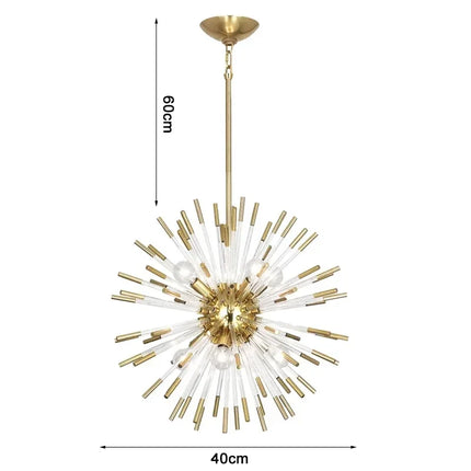 Suspension en cristal de luxe pour éclairage décoratif universel — LZ4G7XQ
