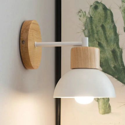 Applique murale moderne en bois et fer pour intérieur — LZ4M9Q2F