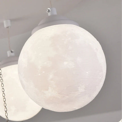 Lustre suspension 3D LED boule ronde lune intérieure — LZ4X9P