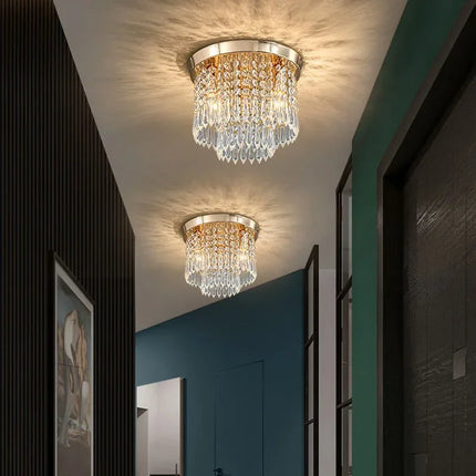 Plafonnier LED en bois style bohème à fixation en surface — LZ4X9T1