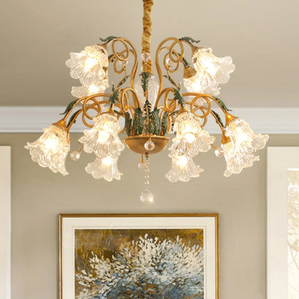 lustre en cristal rustique pour éclairage intérieur industriel