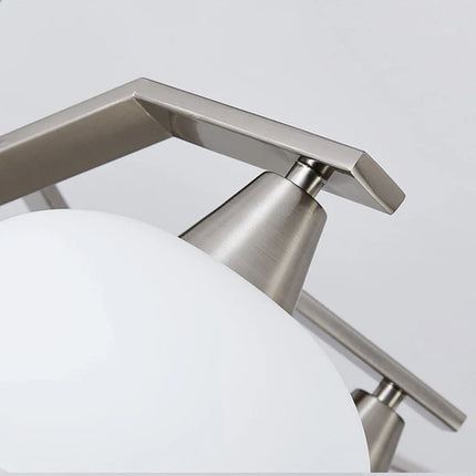 Lustre LED moderne en métal nickel — LZ4G7X2