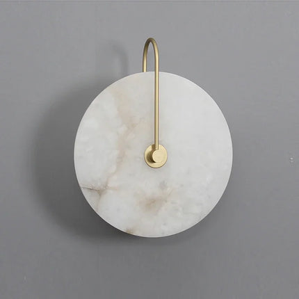 Applique murale LED en métal doré et marbre naturel pour éclairage contemporain — LZ4X9T